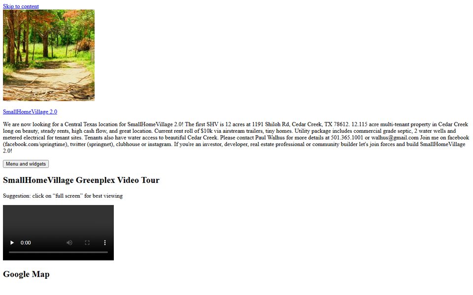 Peak-activity snapshot of smallhomevillage.com from Jun 22, 2021